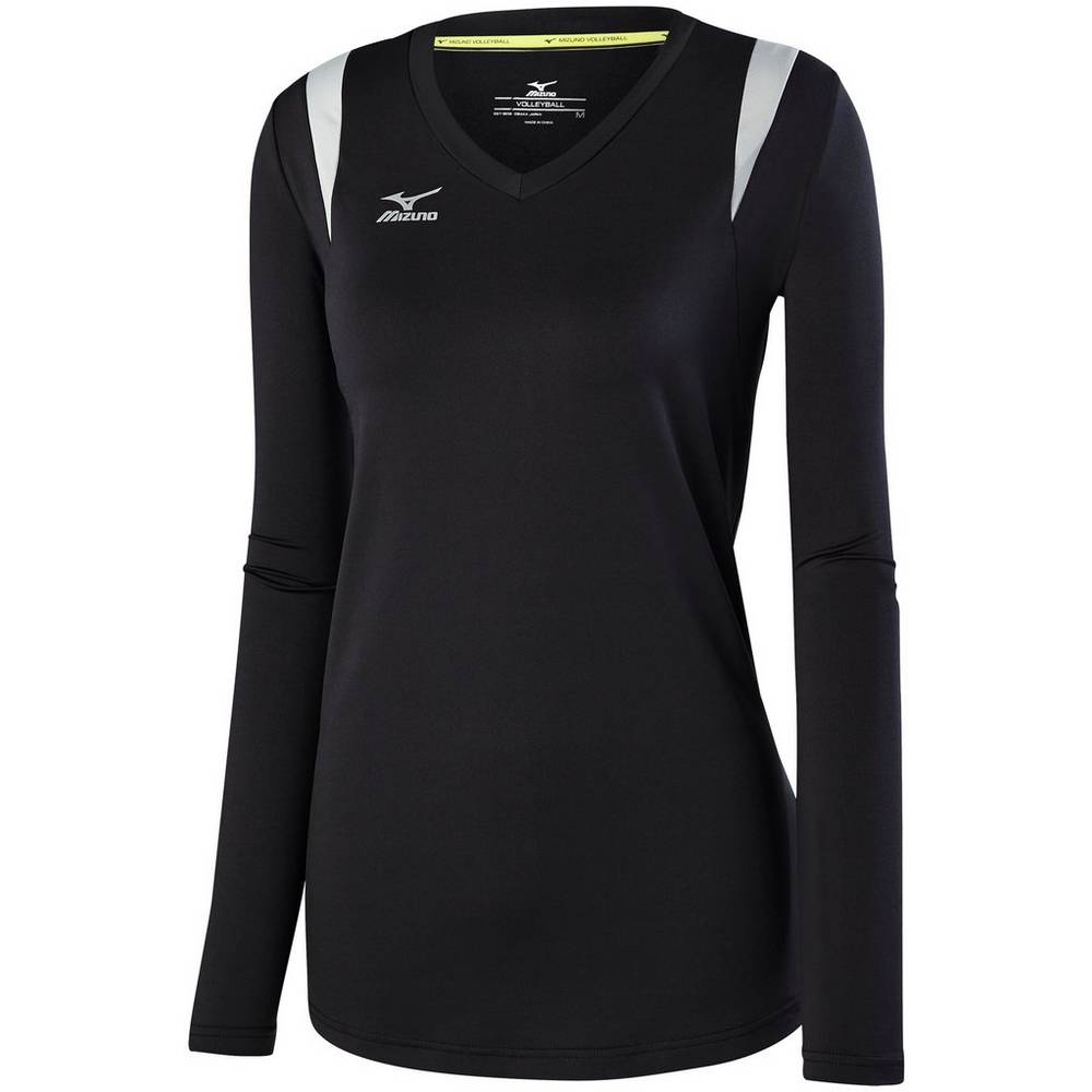 Mizuno Balboa 5.0 Long Sleeve Női Mezek Fekete/Titán EBX962837